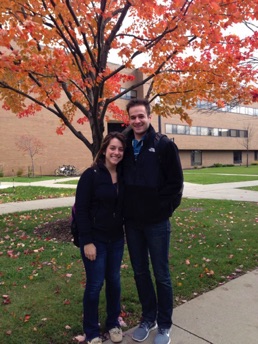 Tory (PreMed Award) and Joe (Papiska Award Scholarship), Fall 2013